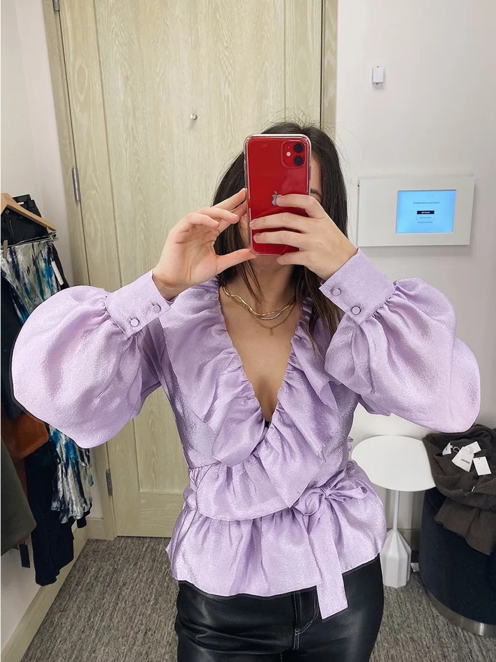 Stine Goya Wrap Ruffle Top - Picture 2 of 8